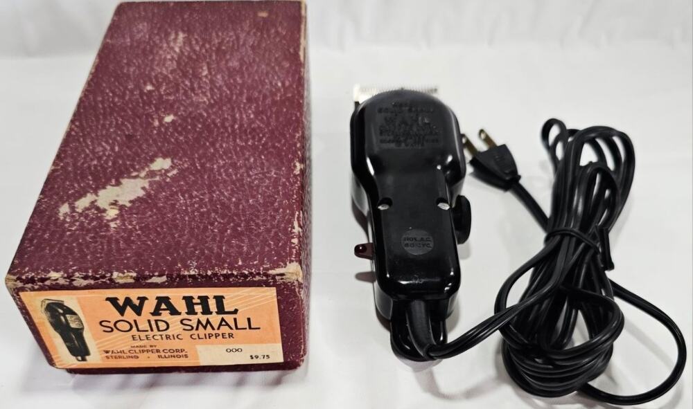 Vintage Wahl Solid Small Electric Clipper 000 With Original Box Electric Shaver